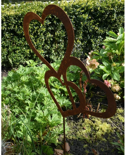 Tuinprikker Met 3 Harten Van Ecoroest - Afbeelding 7
