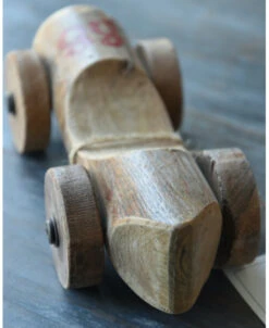 Unieke Houten Race Auto Met Rood Nr 88, IB Laursen