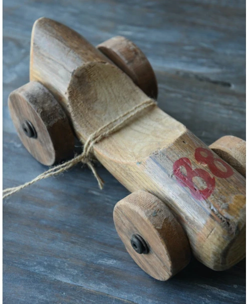 Unieke Houten Race Auto Met Rood Nr 88, IB Laursen - Afbeelding 4