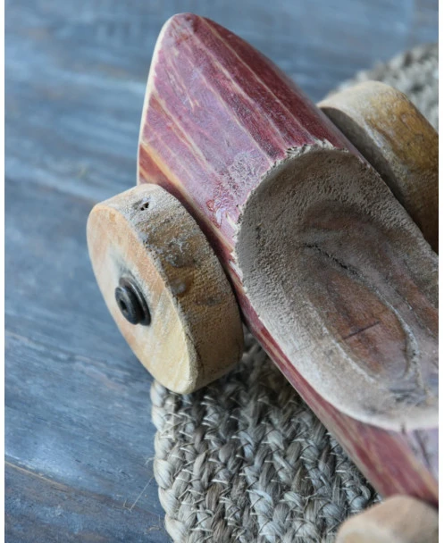 Unieke Rode Auto Van Hout Met Blauw Nr 94, IB Laursen - Afbeelding 5