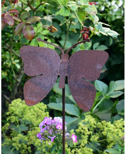 Vlinder Op Tuinprikker Ecoroest - Afbeelding 2