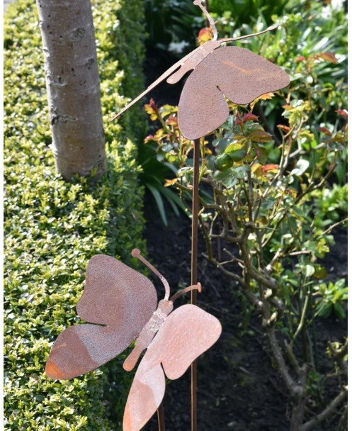 Vlinder Op Tuinprikker Ecoroest - Afbeelding 5