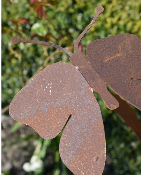 Vlinder Op Tuinprikker Ecoroest - Afbeelding 6