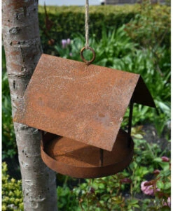 Vogel Voeder Huisje Van Ecoroest Met Ophang Oog