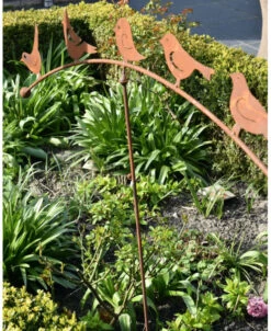 Vogelwip Tuin Prikker Van Ecoroest Met 5 Vogeltjes