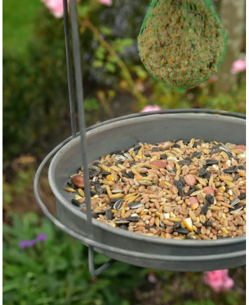 Zink Vogel Voederhuisje Rond - Afbeelding 3