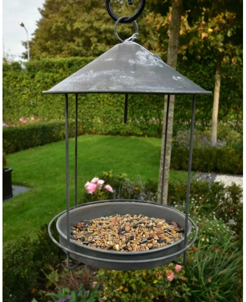 Zink Vogel Voederhuisje Rond - Afbeelding 6