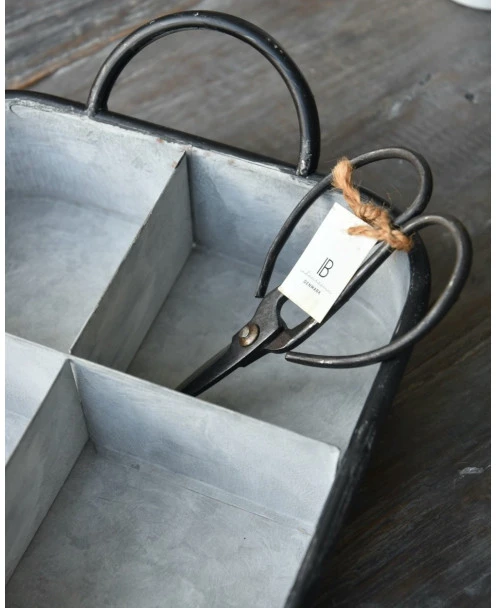 Zinken Vakkenbak Met Zwarte Accenten, IB Laursen - Afbeelding 3