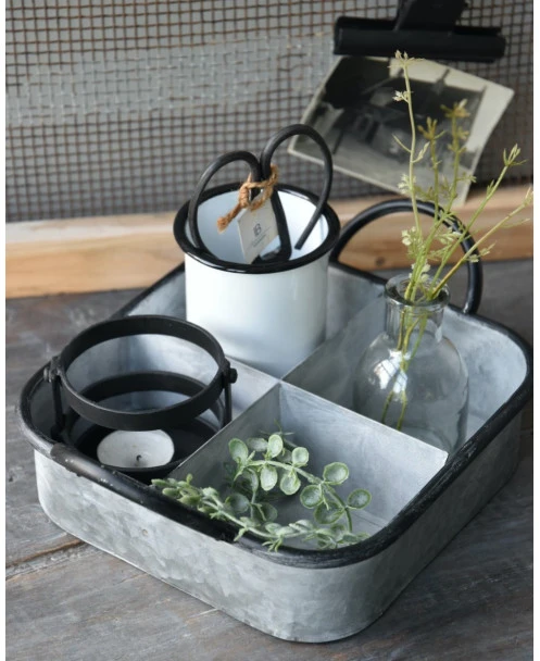 Zinken Vakkenbak Met Zwarte Accenten, IB Laursen - Afbeelding 5