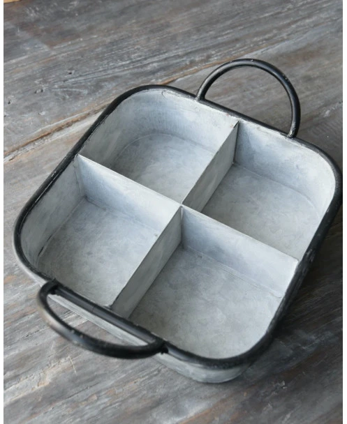 Zinken Vakkenbak Met Zwarte Accenten, IB Laursen - Afbeelding 6