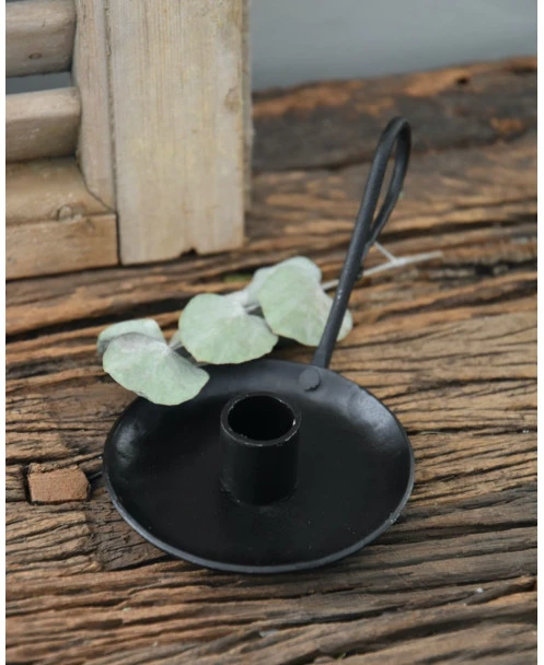 Zwarte Metalen Kandelaar Met Oor, IB Laursen - Afbeelding 4