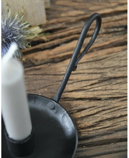 Zwarte Metalen Kandelaar Met Oor, IB Laursen - Afbeelding 5