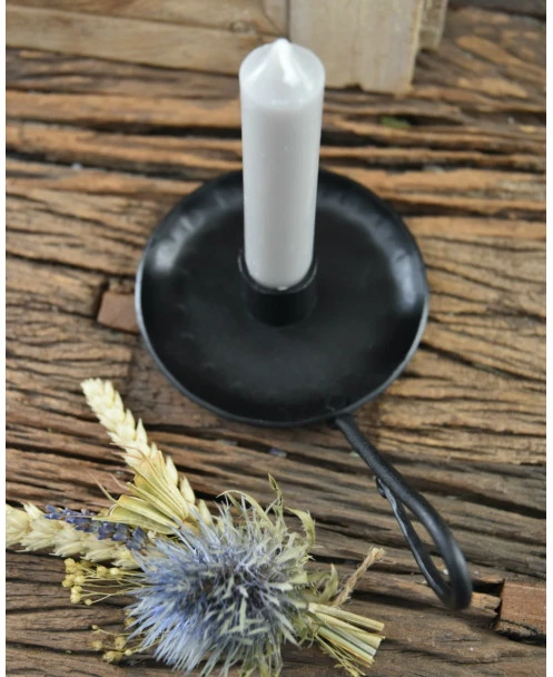 Zwarte Metalen Kandelaar Met Oor, IB Laursen - Afbeelding 6