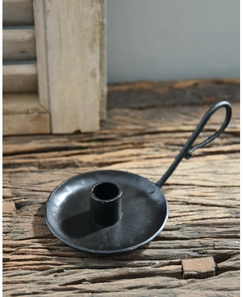 Zwarte Metalen Kandelaar Met Oor, IB Laursen - Afbeelding 7